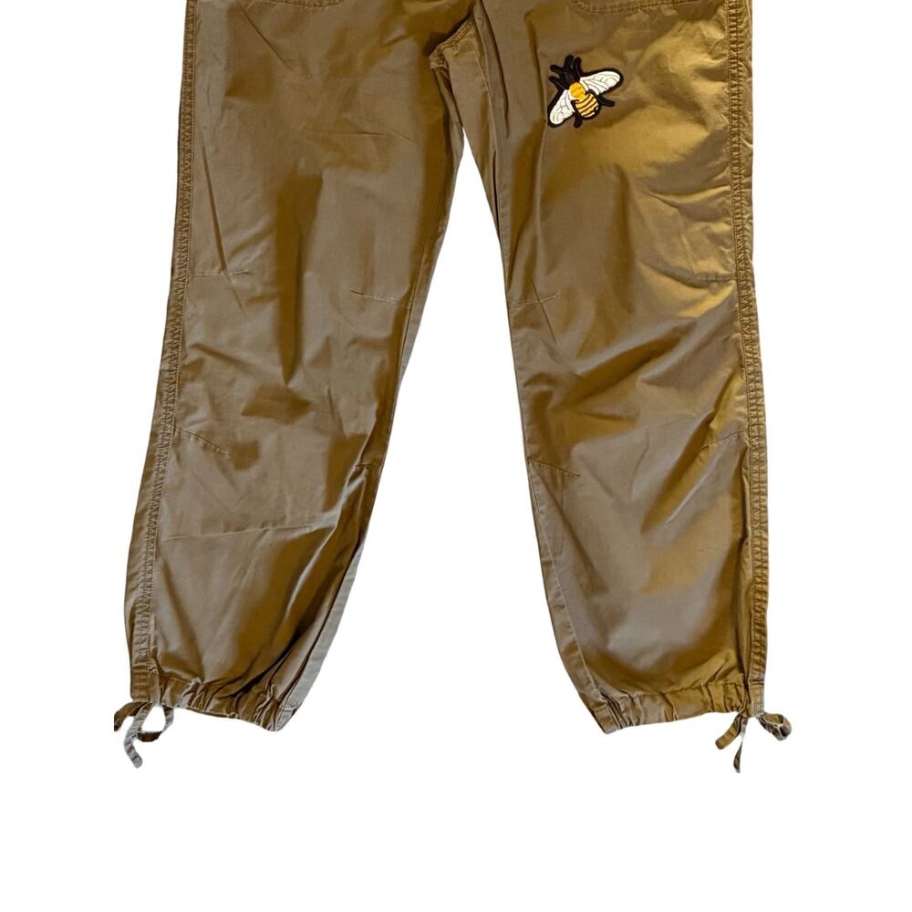 Calvin Klein Pants Womens Size 4 Tan Joggers Lightweight Bumble Bee Mid Rise - Picture 9 of 12